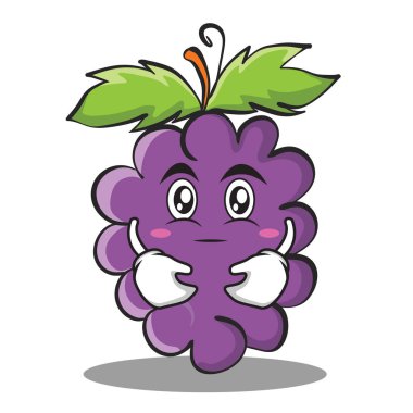 Üzüm karakter karikatür koleksiyonu sarılma