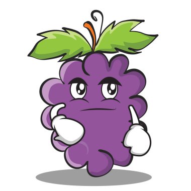 Smirking üzüm karakter karikatür koleksiyonu