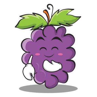 Allık üzüm karakter karikatür koleksiyonu