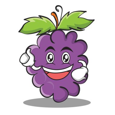 Hevesli üzüm karakter karikatür koleksiyonu