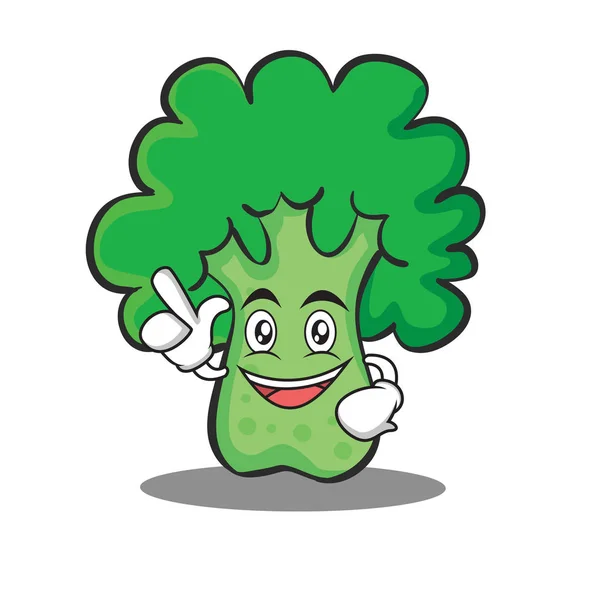 Haben eine Idee Brokkoli chracter Cartoon-Stil — Stockvektor