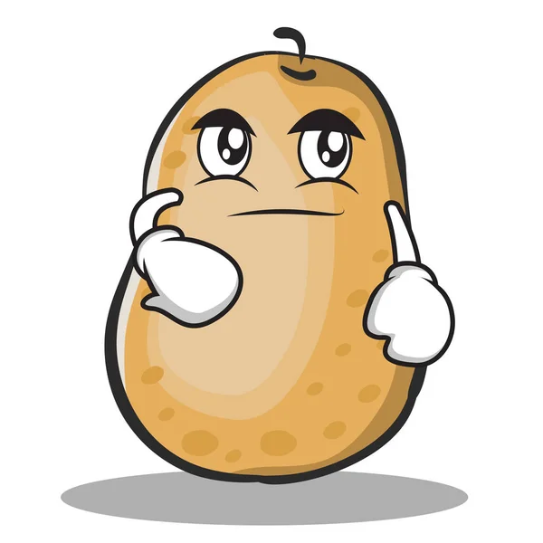 Smirking patates karakter karikatür tarzı — Stok Vektör