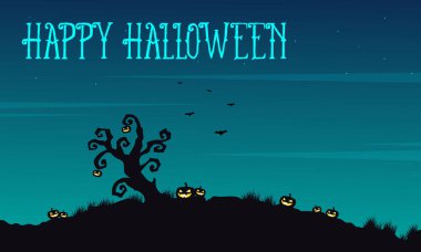 Mutlu Cadılar Bayramı arka plan geceleri