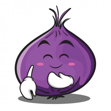 Allık kırmızı soğan karakter karikatür