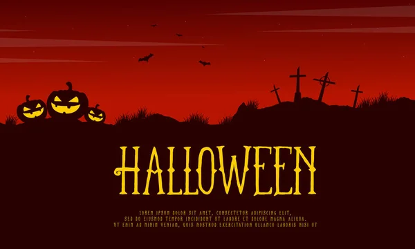 Colección de fondo estilo tarjeta de Halloween — Vector de stock