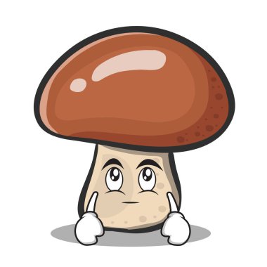 Göz rulo mantar karakter karikatür