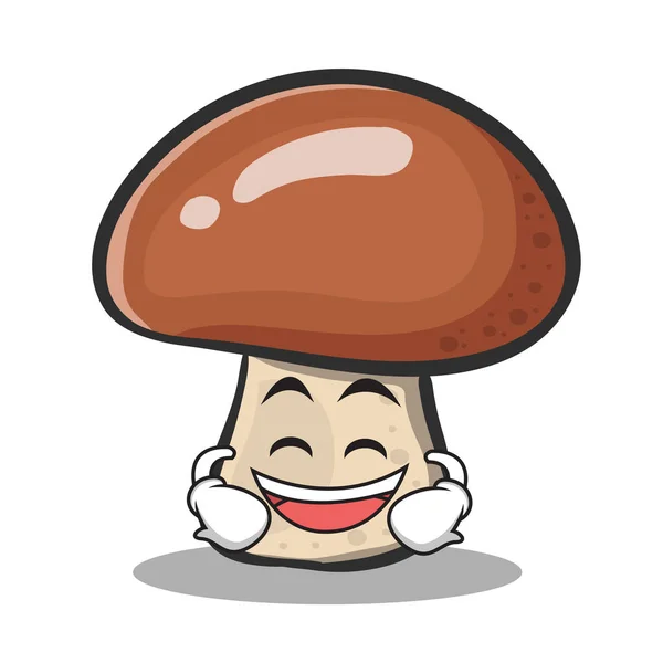 # Tertawa karakter jamur kartun # - Stok Vektor