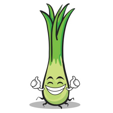 Gurur pırasa karakter karikatür