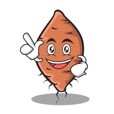 Bir fikir yam karakter karikatür tarzı var