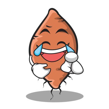 Sevinç yüz yam karakter karikatür tarzı