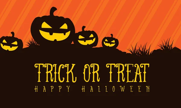 Trick ou traiter fond d'Halloween — Image vectorielle