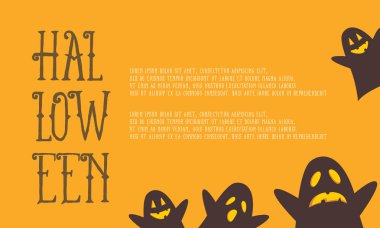 Cadılar Bayramı stil için tebrik kartı