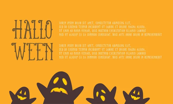 Style Halloween collection de cartes de voeux — Image vectorielle