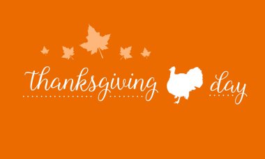 Şükran Günü arkaplanı hindiyle