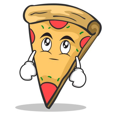 Göz rulo pizza karakter karikatür