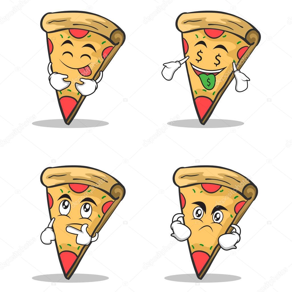 pizza character cartoon set collection