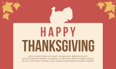 Tebrik kartı Şükran stil vektör düz