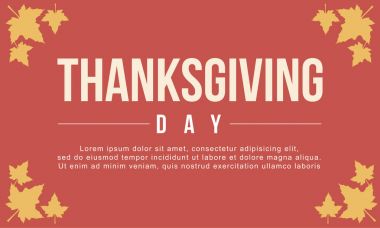Şükran günü arka plan vektör düz