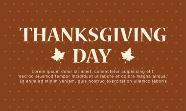 Şükran günü kahverengi zemin ile
