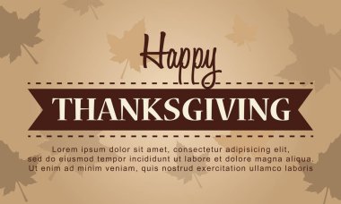 Mutlu Şükran günü kutlama sonbahar arka plan