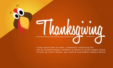 Şükran günü kartı tarzı arka plan