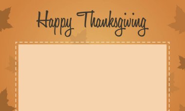 Mutlu Şükran günü akçaağaç yaprağı arka plan