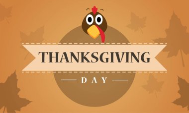 Akçaağaç arka plan ile Şükran günü