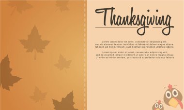 Akçaağaç arka plan ile toplama Şükran