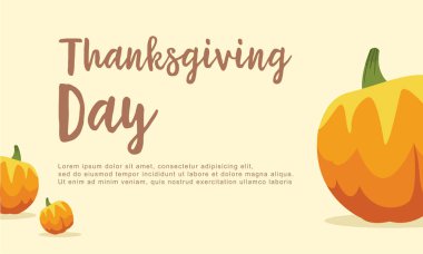 Şükran günü kabak arka plan ile