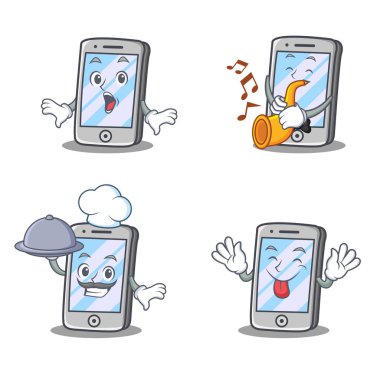 İphone karakter şok Şef dilini trompet set