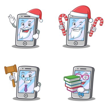 Yargıç Santa şeker kitap ile iphone karakter kümesi