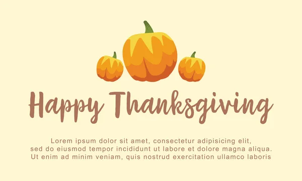 Happy Thanksgiving pumpkin greeting card
