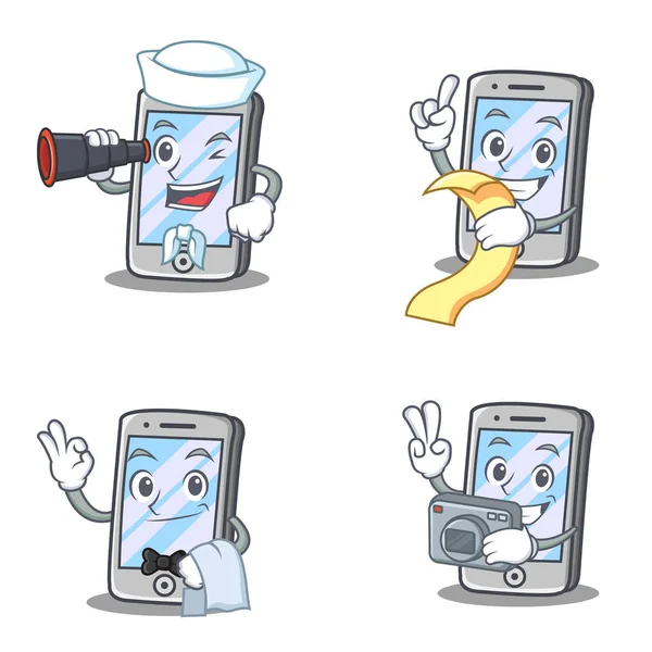 Denizci menü garson fotoğrafçılık ile iphone karakter kümesi