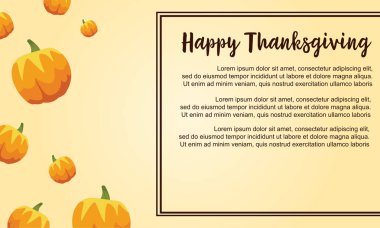Şükran günün kutlu olsun kabak stil kartı ile