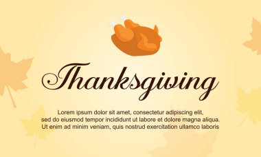 Şükran Tema arka plan toplama stili