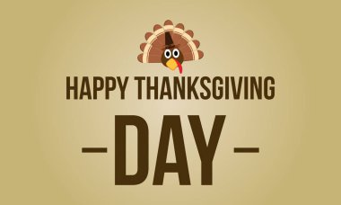 Mutlu Şükran günü kartı stil koleksiyonu