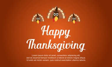 Mutlu Şükran günü arka plan ile Türkiye
