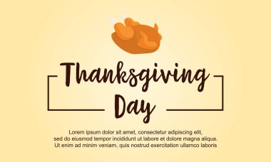 Şükran günü stil tebrik kartı