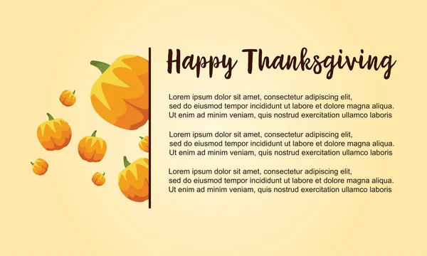 Mutlu Şükran Günü tebrik kartı stili