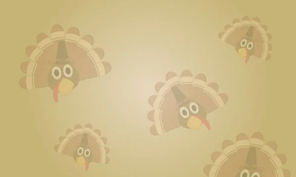 Background Thanksgiving theme cute style — Stock Vector