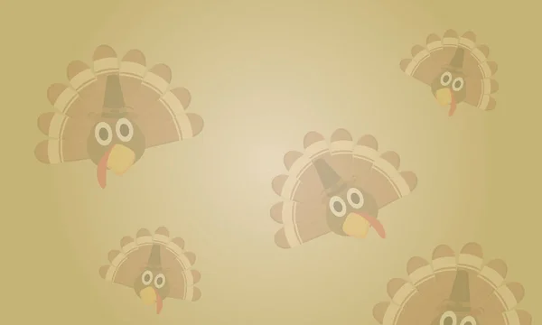 Fundo Thanksgiving tema estilo bonito — Vetor de Stock