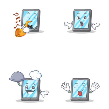 Sürpriz Şef dilini trompet ile tablet karakteri ayarla