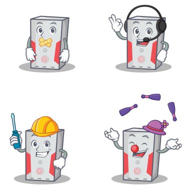 Sessiz kulaklık otomotiv hokkabazlık ile bilgisayar karakter kümesi