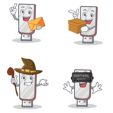 Zarf kutusu cadı ile flashdisk karakteri sanal ayarla