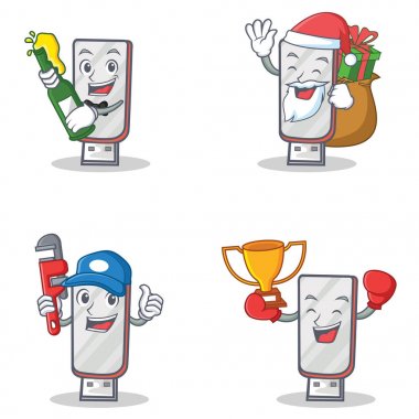 Bira Hediyelik tesisatçı kazanan flashdisk karakter kümesi