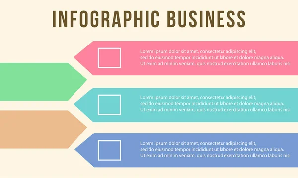 Élément infographique business style design — Image vectorielle