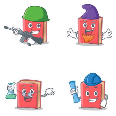 Ordu elf Profesör mimar ile kırmızı kitap karakter kümesi