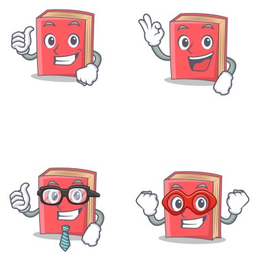 Kırmızı kitap karakteri ile gurur iyi işadamı kahraman kümesi