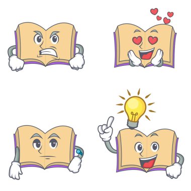 Kızgın aşk bekleyen fikir açık kitap karakter kümesi