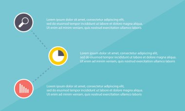 İş Infographic adım simgesi konsepti ile